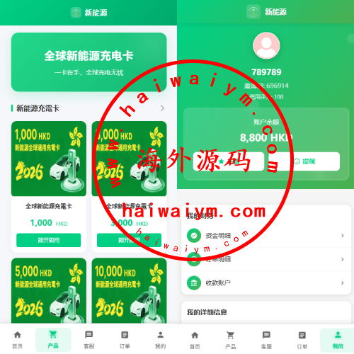 海外新能源商品回收系统/自定义回收/信用分/多语言订单回收