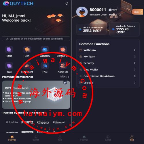 新版UI海外抢单刷单系统/连单卡单系统/前端VUE